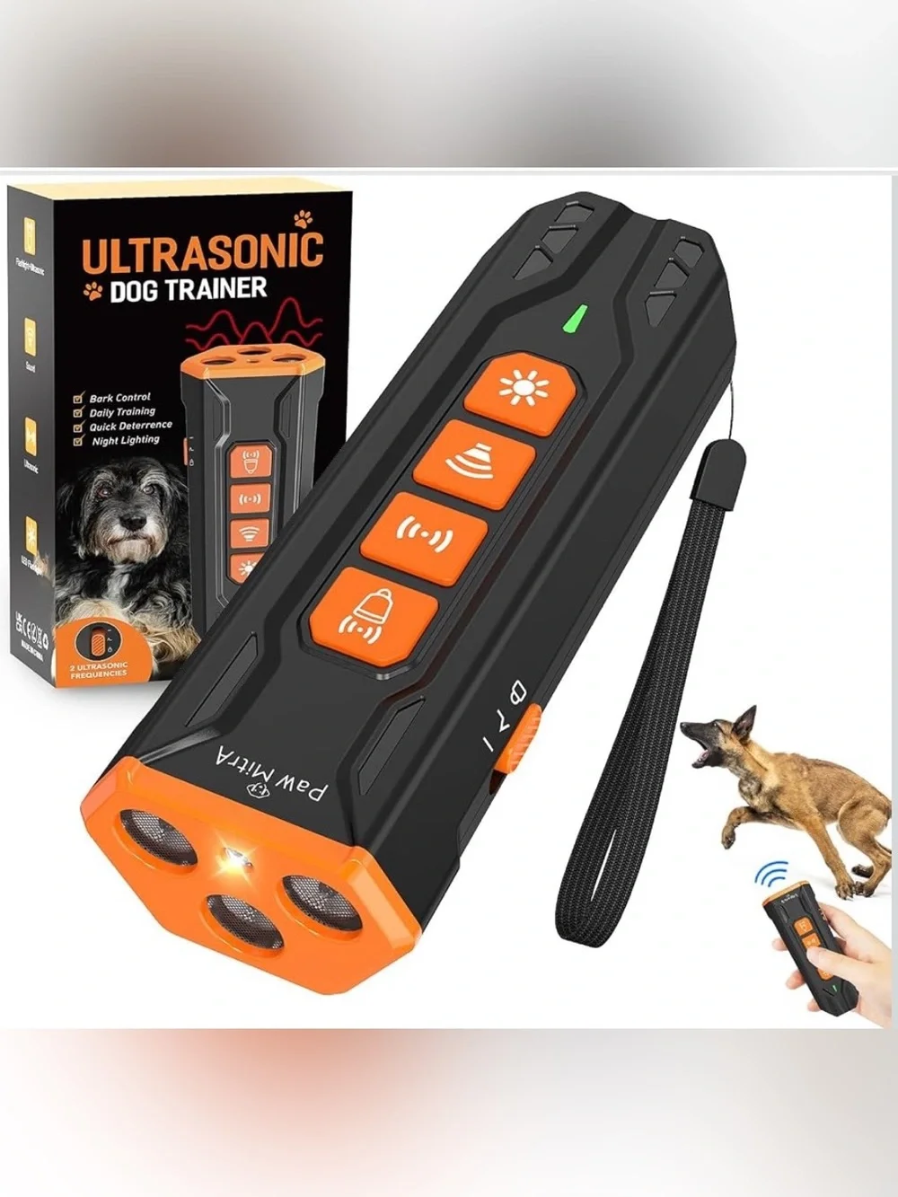 2026 Dog Bark Deterrent Device | Rechargeable Ultrasonic Anti-Barking Trainer wi